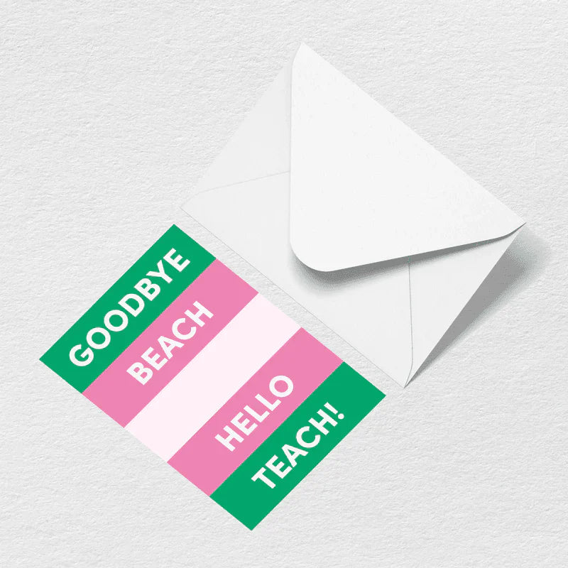 Hello Teach Greeting Card